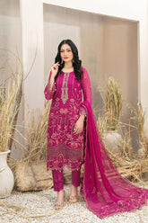 D-9980 | 3PC Semi-Stitched Arushi Collection By Tawakkal Fabrics